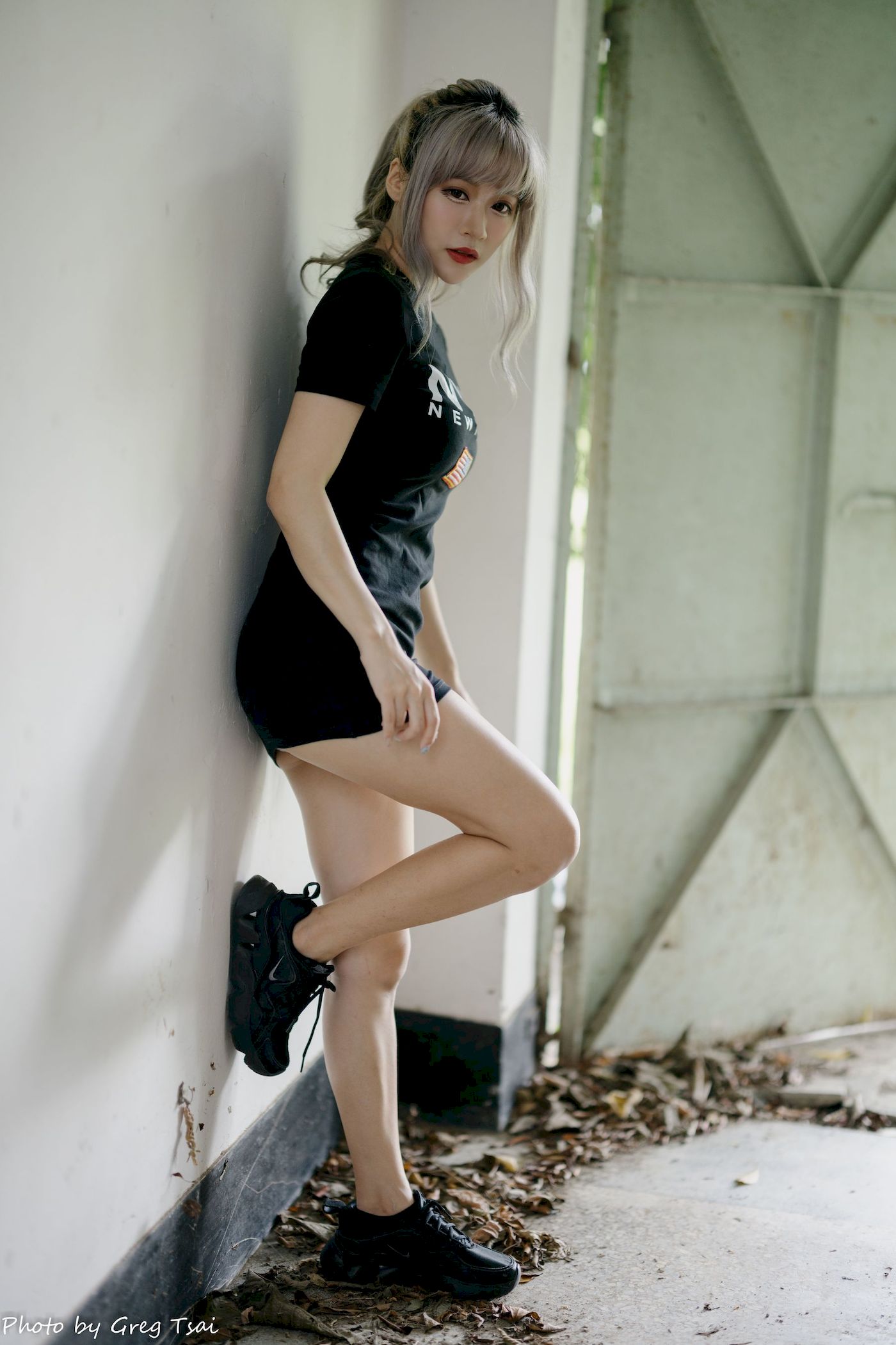 凯云黑裙美腿巧语嫣然运动风写真