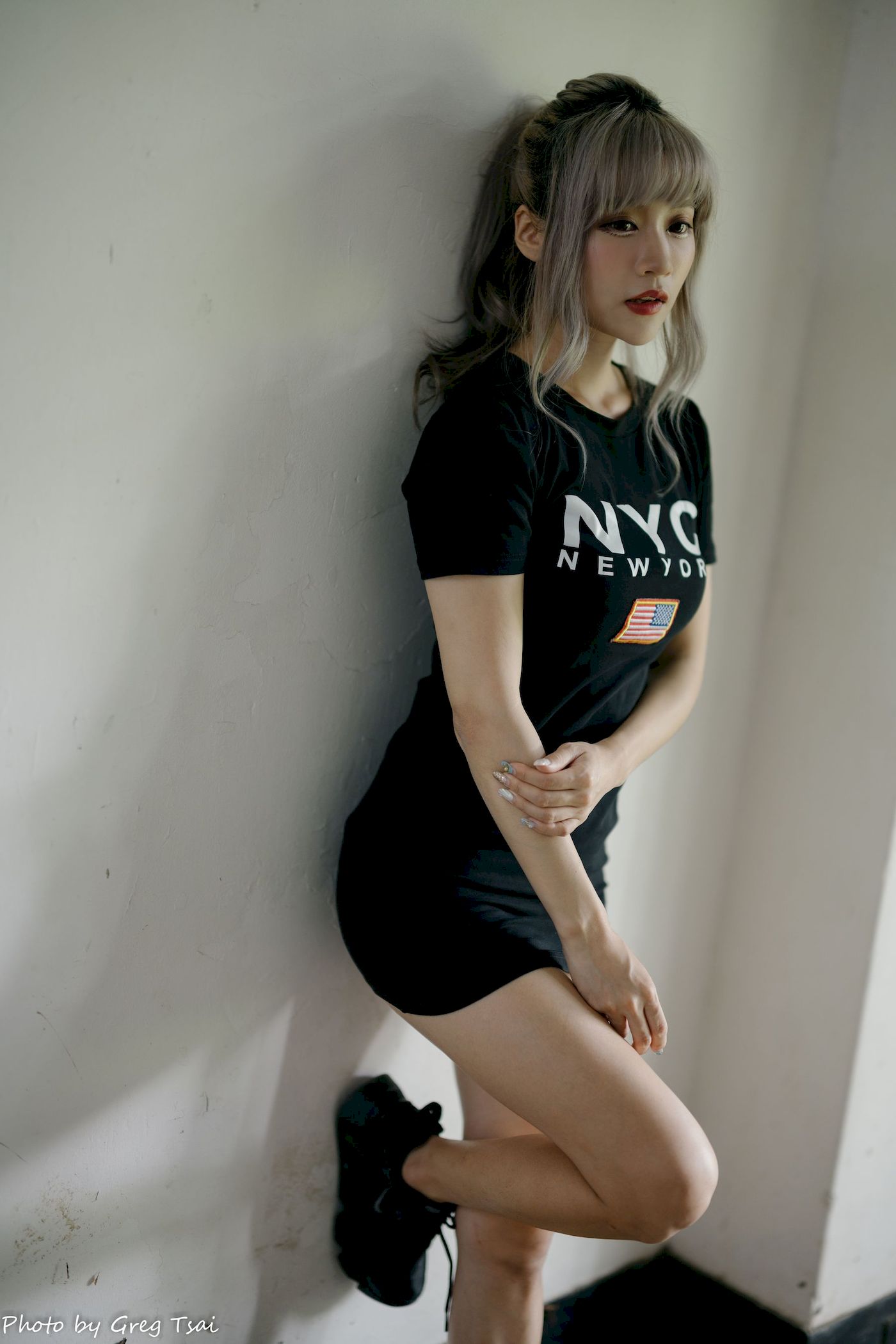 凯云黑裙美腿巧语嫣然运动风写真