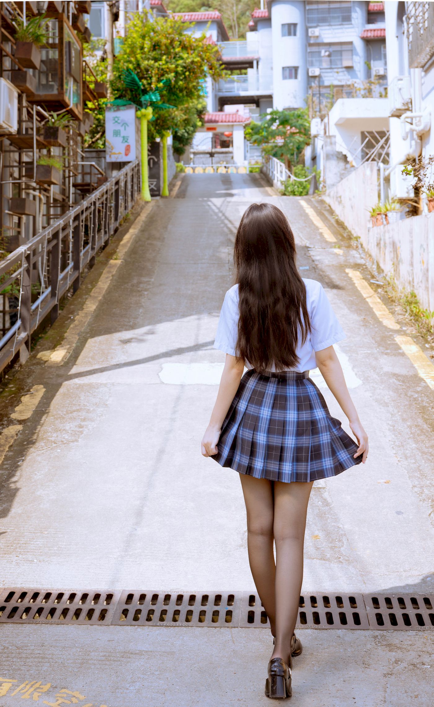 不呆猫学生装+JK制服妩媚写真