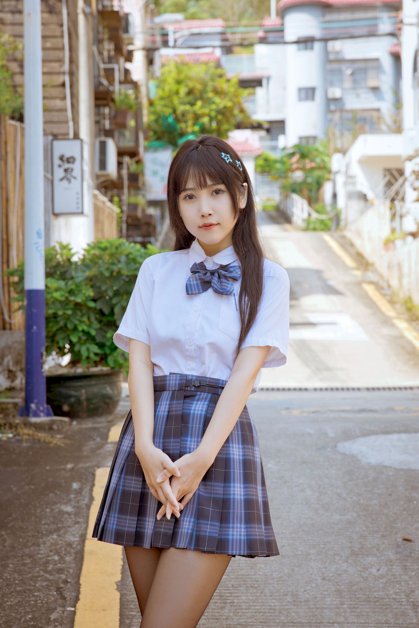 不呆猫学生装+JK制服妩媚写真