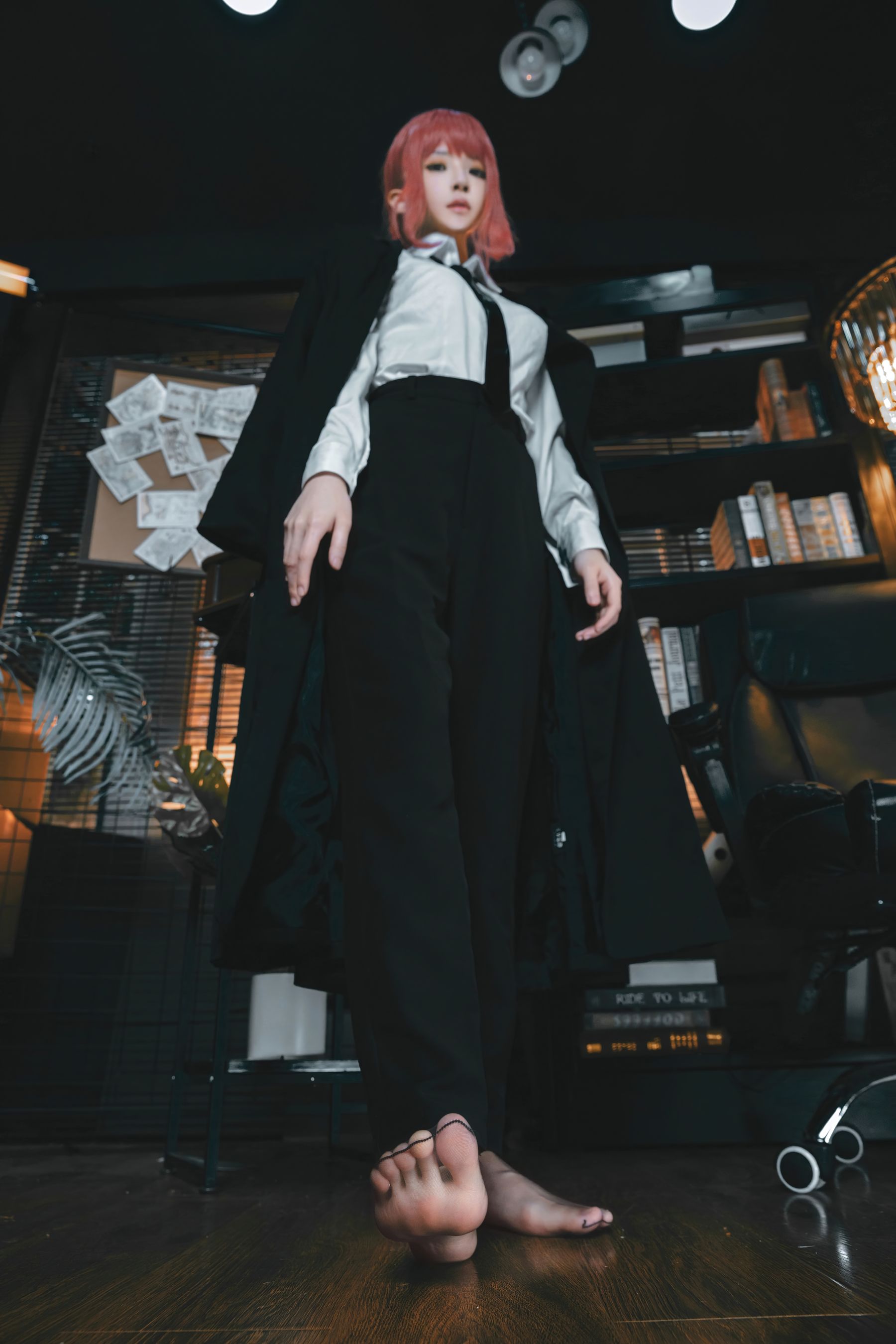 桜桃喵职场OL装扮COS玛奇玛