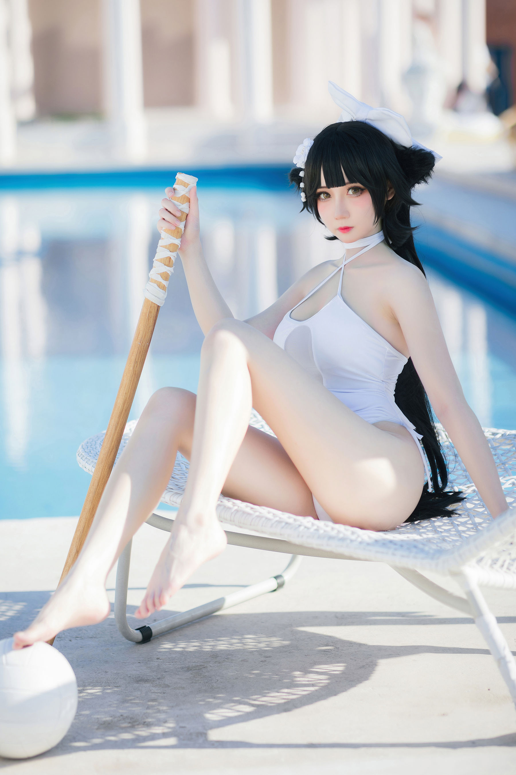 焖焖碳傲人身材泳装COS碧蓝航线高雄