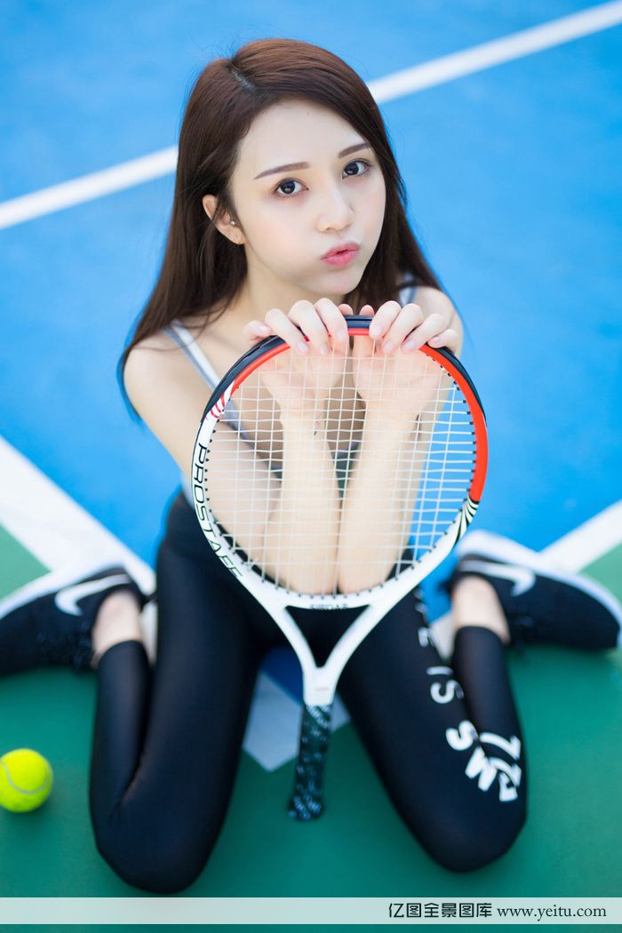 图片[16]-美女模特嘟嘟清秀完美身材网球场性感写真-御萝部落