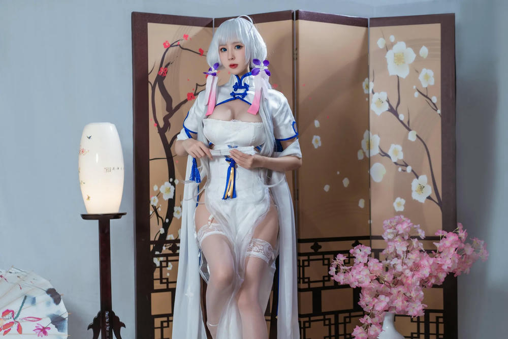 西園寺南歌 碧藍航線-光輝旗袍【24P】 - COSPLAY-御萝部落