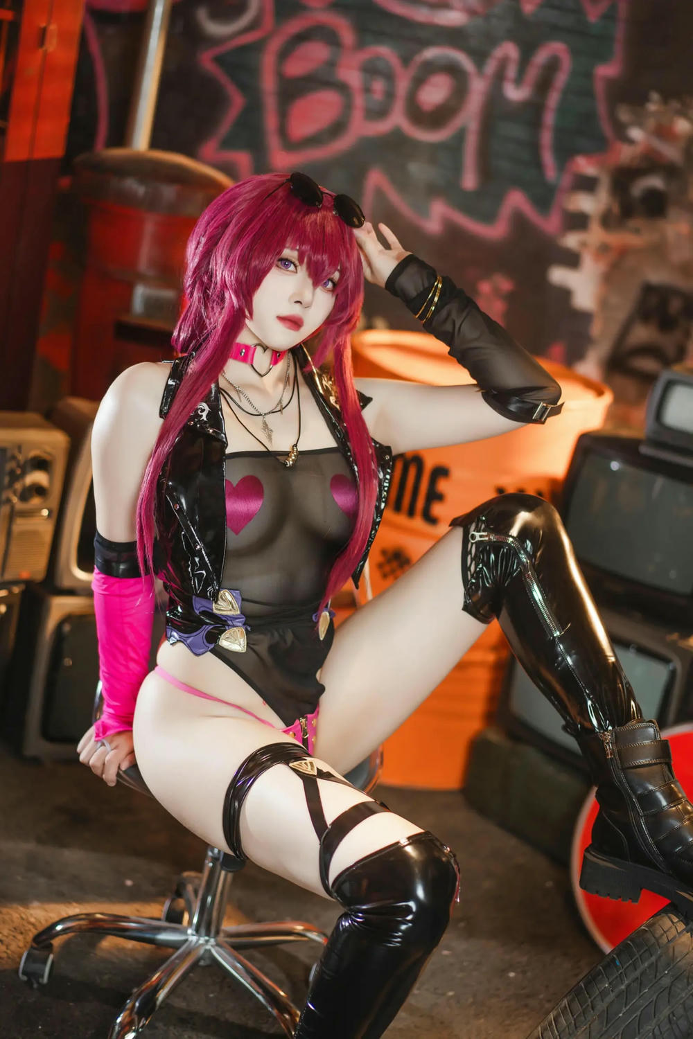 Natsuko夏夏子 崩壞·星穹鐵道 卡芙卡 朋克同人【60P】 - COSPLAY-御萝部落