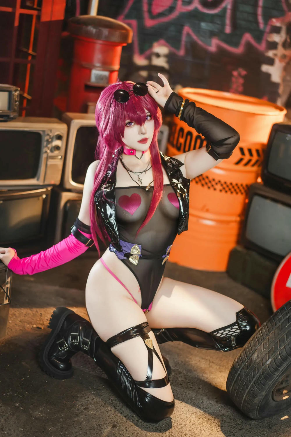 图片[12]-Natsuko夏夏子 崩壞·星穹鐵道 卡芙卡 朋克同人【60P】 – COSPLAY-御萝部落