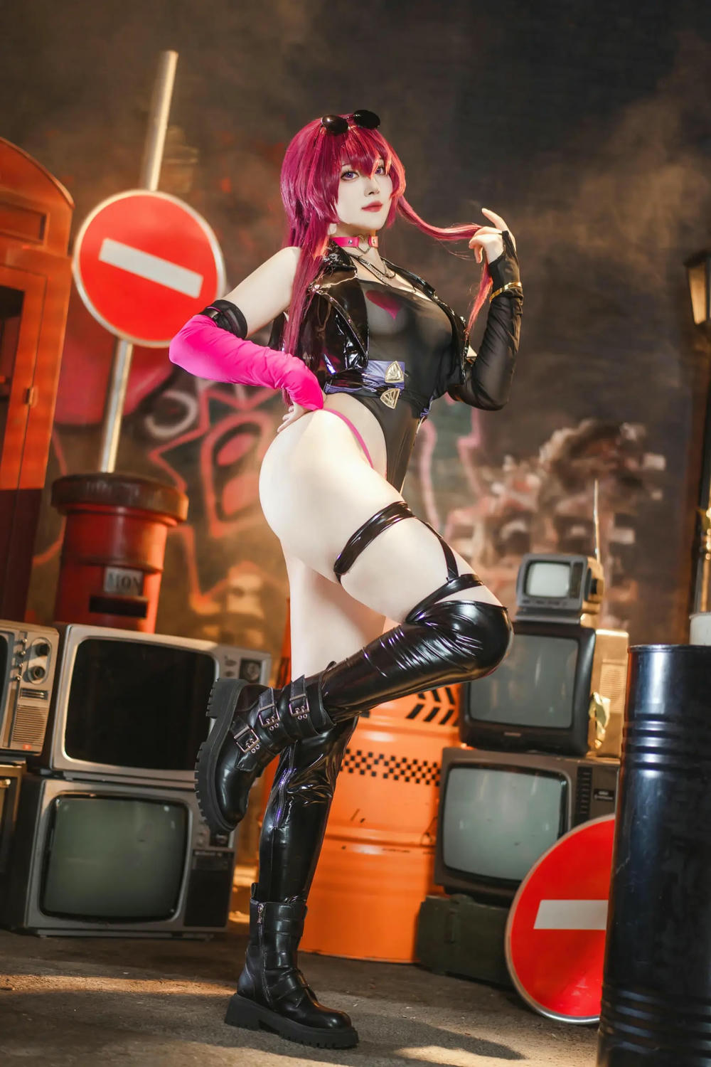 图片[21]-Natsuko夏夏子 崩壞·星穹鐵道 卡芙卡 朋克同人【60P】 – COSPLAY-御萝部落