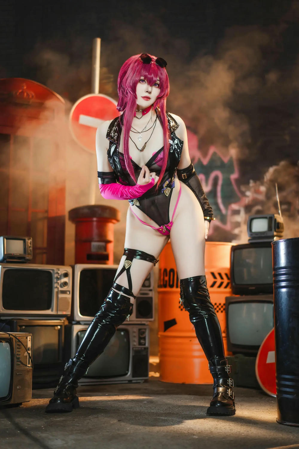 图片[23]-Natsuko夏夏子 崩壞·星穹鐵道 卡芙卡 朋克同人【60P】 – COSPLAY-御萝部落