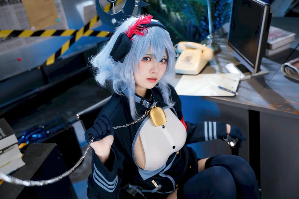 图片[4]-九柒喵 蔚藍檔案 天雨亞子【46P】 – COSPLAY-御萝部落