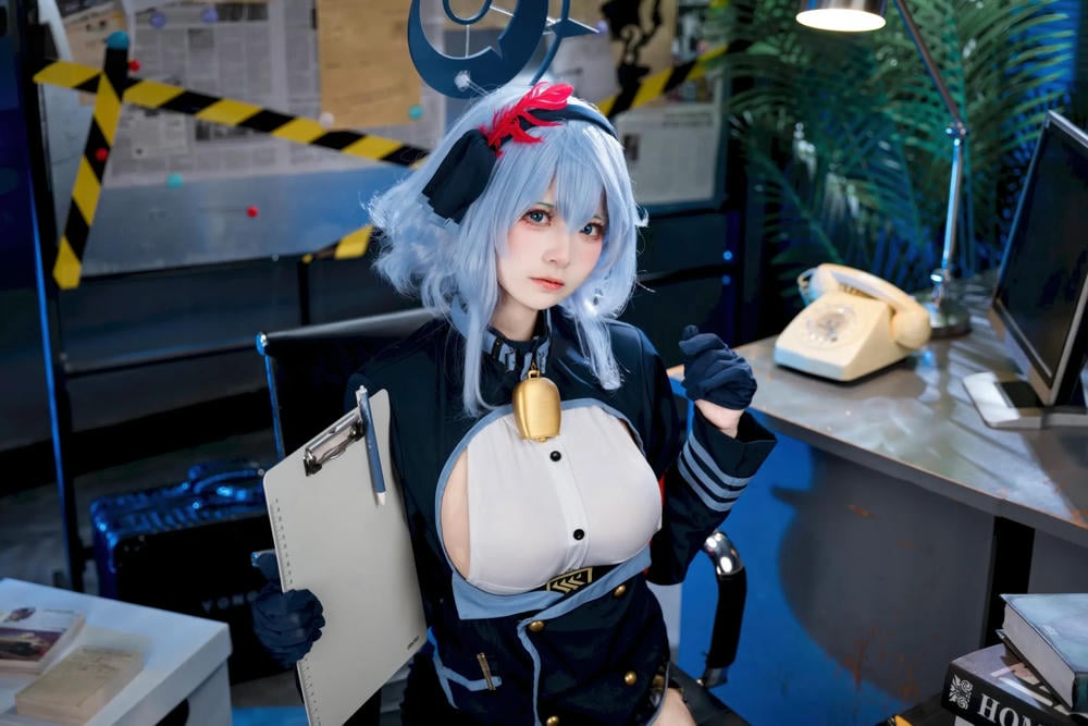 图片[12]-九柒喵 蔚藍檔案 天雨亞子【46P】 – COSPLAY-御萝部落