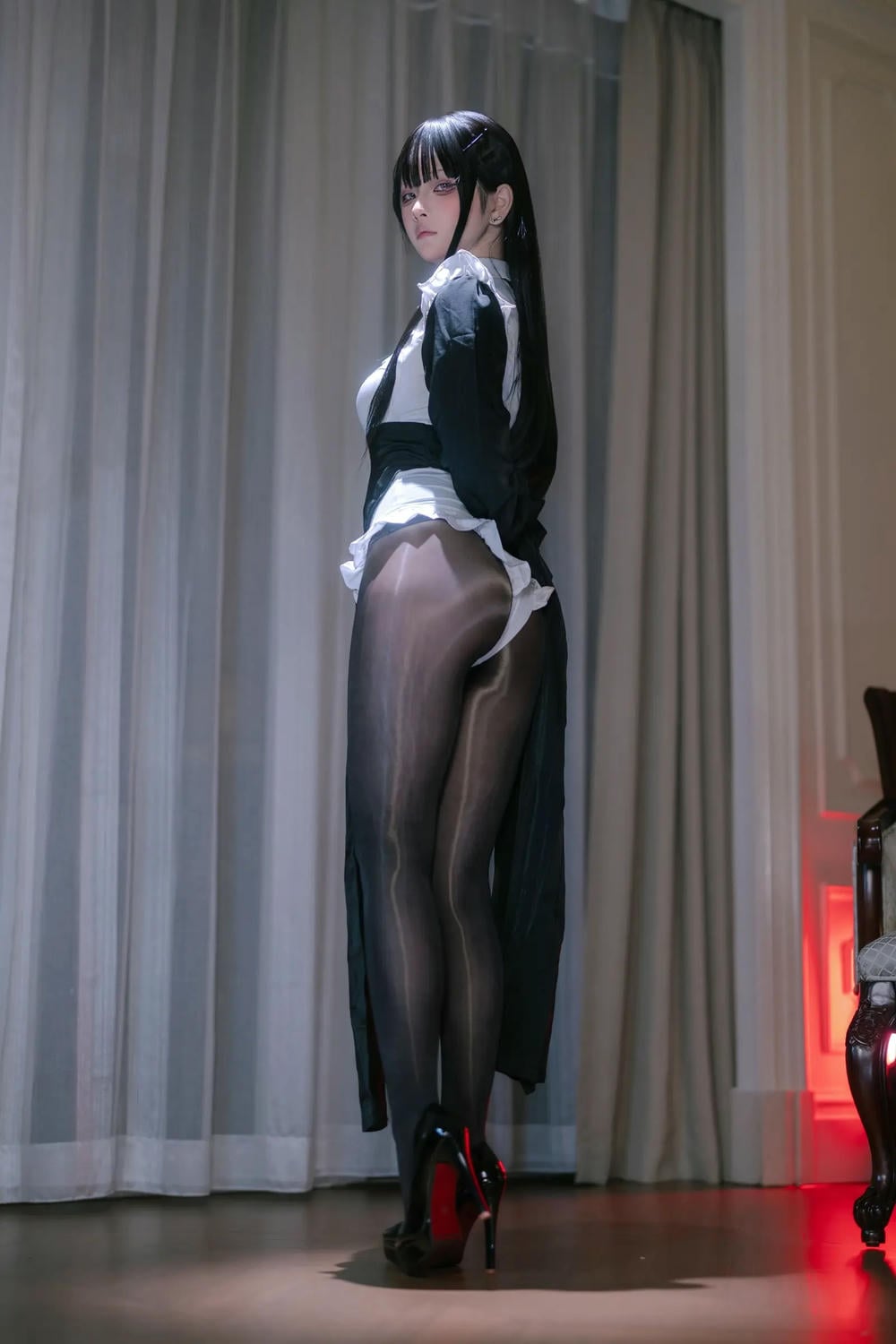 图片[6]-嶼魚 黑絲修女【40P】 – COSPLAY-御萝部落