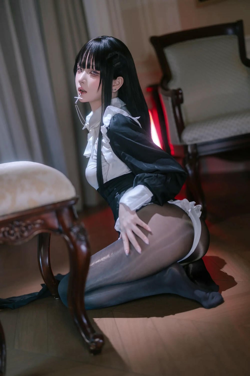 图片[28]-嶼魚 黑絲修女【40P】 – COSPLAY-御萝部落