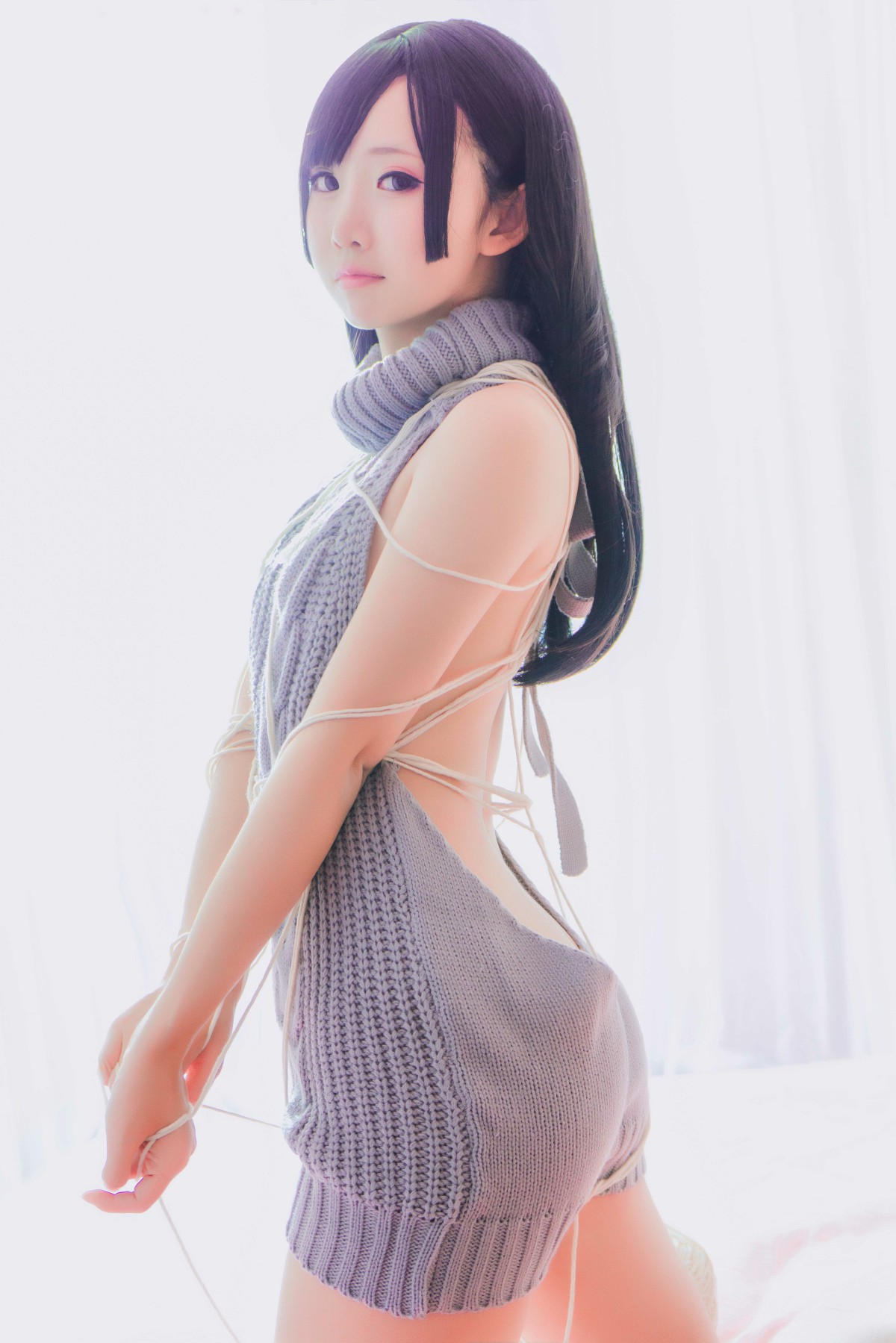 图片[37]-[Cosplay]面饼仙儿 – 露背毛衣 – COSPLAY-御萝部落