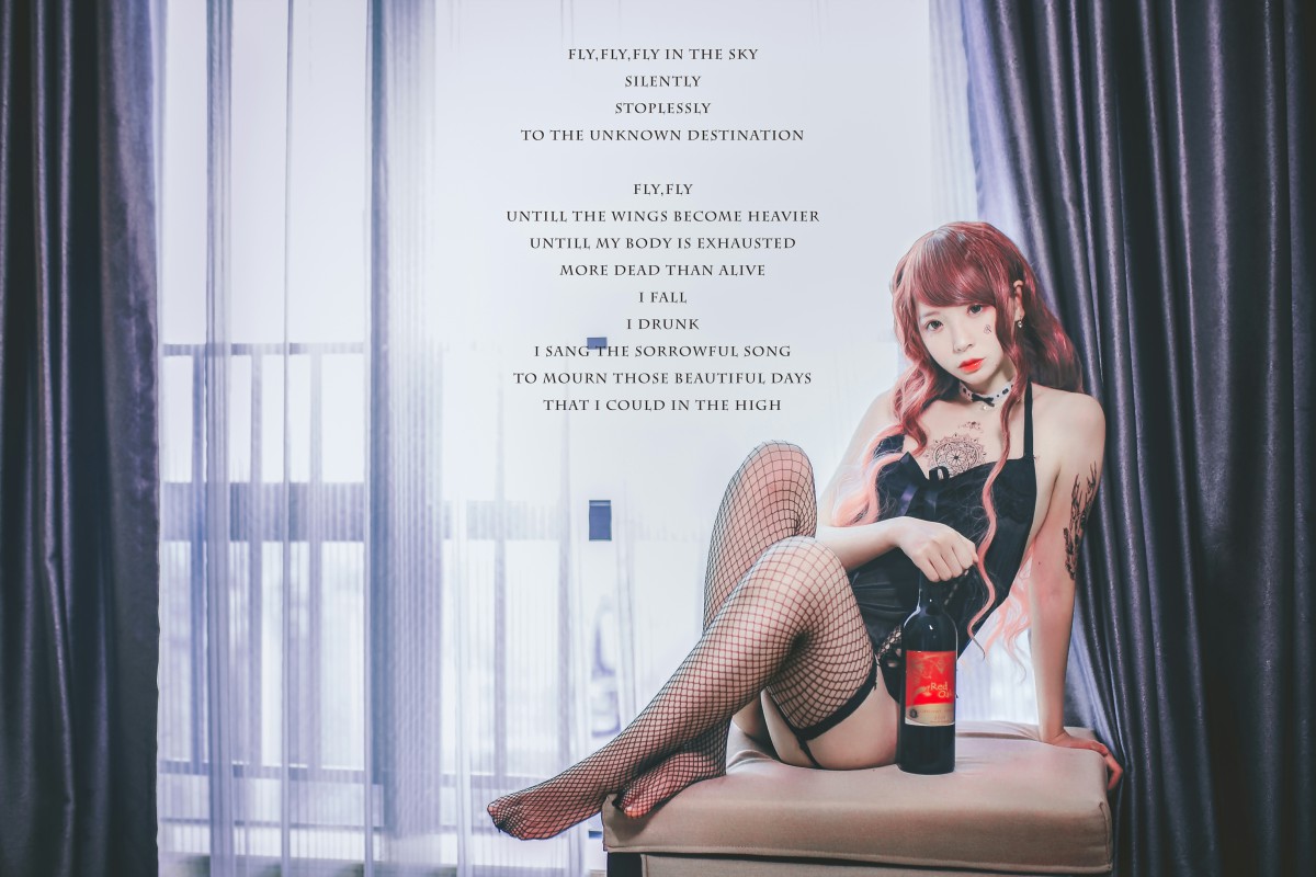 疯猫ss -黑色吊带袜 - COSPLAY-御萝部落