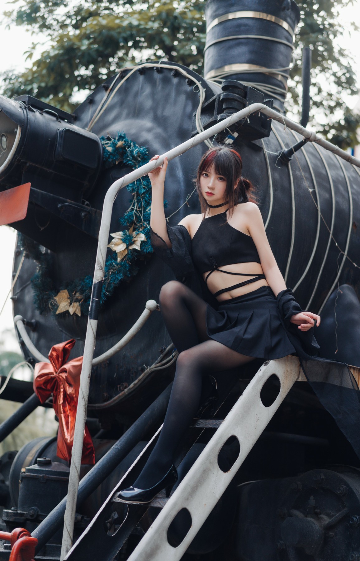 图片[3]-疯猫ss – 黑丝复古 – COSPLAY-御萝部落